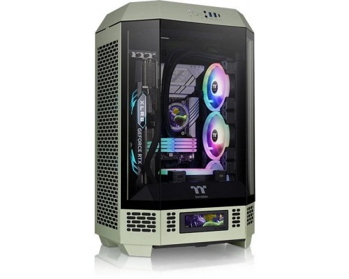 Корпус Thermaltake The Tower 300 Matcha Green Micro Tower Без БП чёрно-зелёный CA-1Y4-00SEWN-00