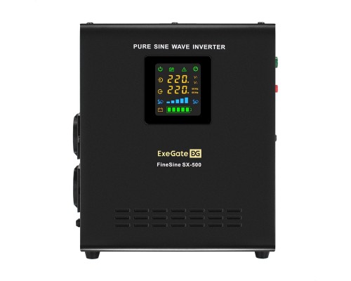 Источник бесперебойного питания ExeGate FineSine SX-500.LCD.AVR.2SH