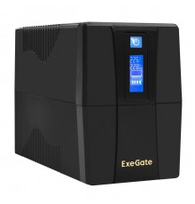 Источник бесперебойного питания ExeGate SpecialPro Smart LLB-1000.LCD.AVR.2SH.RJ.USB                                                                                                                                                                      