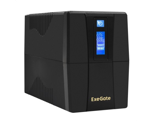 Источник бесперебойного питания ExeGate SpecialPro Smart LLB-1000.LCD.AVR.2SH.RJ.USB