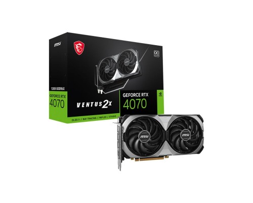 Видеокарта MSI nVidia GeForce RTX 4070 Ventus 2X E 12G OC