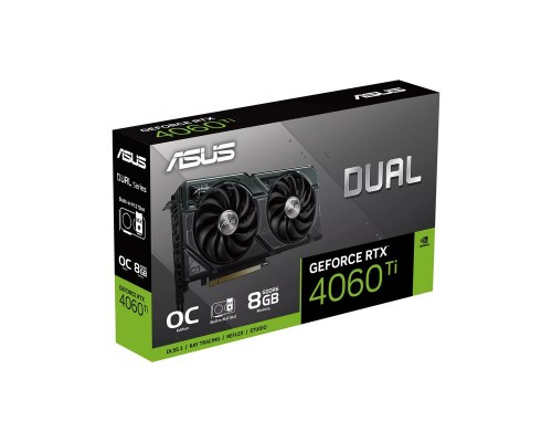 Видеокарта ASUS nVidia GeForce RTX 4060 Ti 8Gb DUAL-RTX4060TI-O8G-SSD