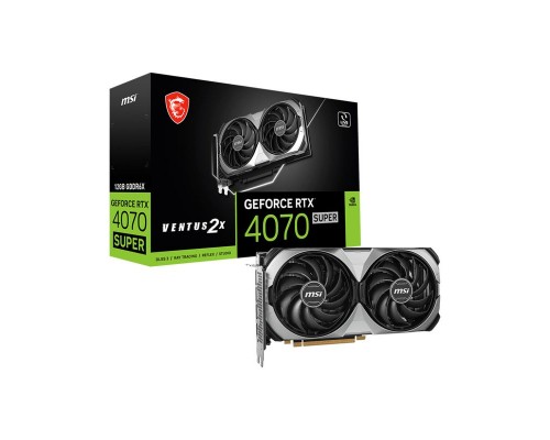 Видеокарта MSI nVidia GeForce RTX 4070 Super 12G Ventus 2X