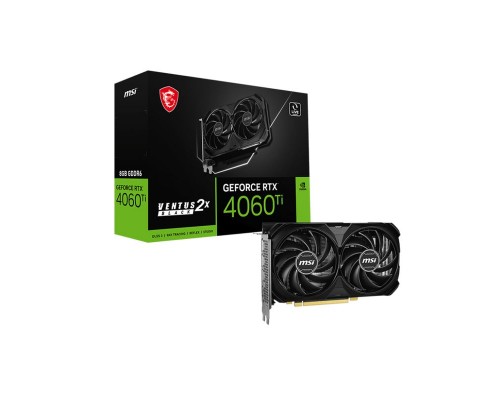 Видеокарта MSI nVidia GeForce RTX 4060 Ti 8G Ventus 2X Black E1