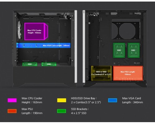 Корпус Zalman S5 Black без БП