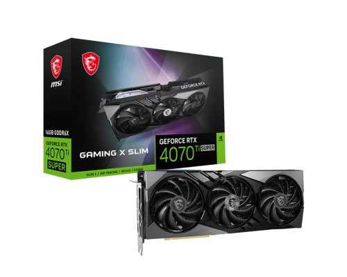 Видеокарта MSI GeForce RTX 4070 Ti SUPER 16G GAMING X SLIM