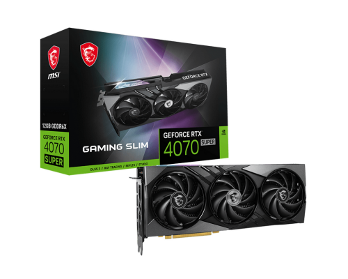 Видеокарта MSI nVidia GeForce RTX 4070 Super 12G Gaming X Slim