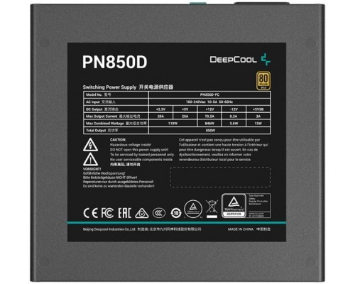 Блок питания Deepcool 850W PN850D R-PN850D-FC0B-EU