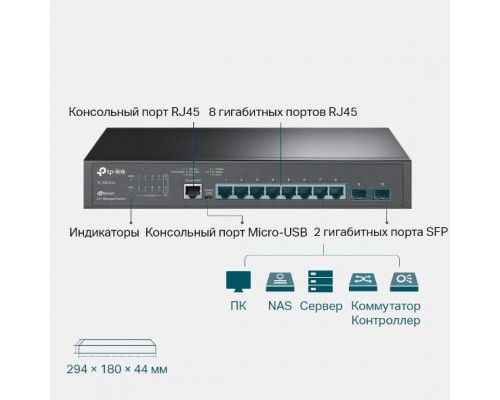 Сетевой коммутатор TP-Link TL-SG3210X-M2