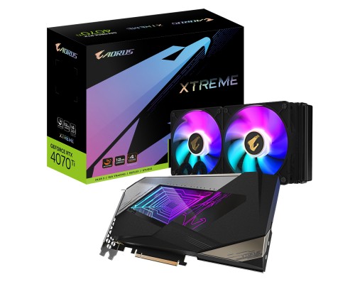 Видеокарта Gigabyte RTX4070Ti AORUS XTREME WATERFORCE 12GB