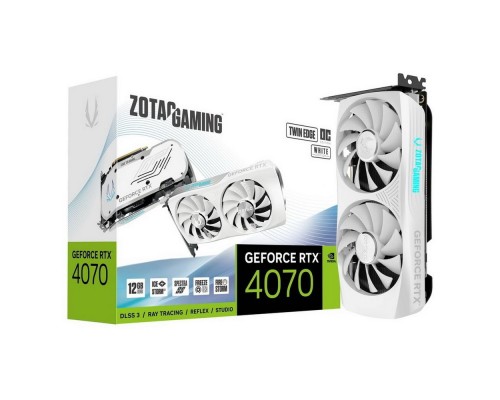 Видеокарта Zotac RTX4070 TWIN EDGE OC WHITE ED 12GB