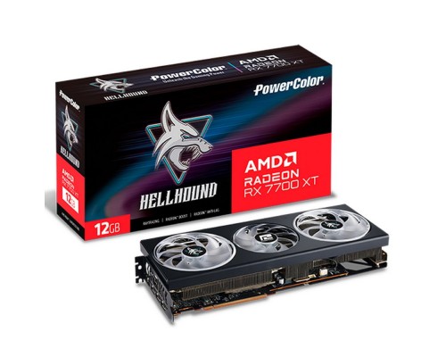 Видеокарта PowerColor RX 7700 XT Hellhound 12GB