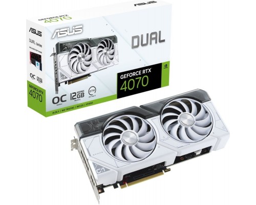 Видеокарта ASUS nVidia GeForce RTX 4070 12Gb DUAL-RTX4070-O12G-WHITE