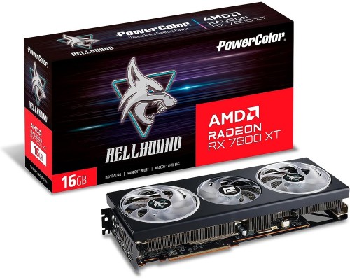 Видеокарта PowerColor AMD Radeon RX7800XT 16G-L/OC