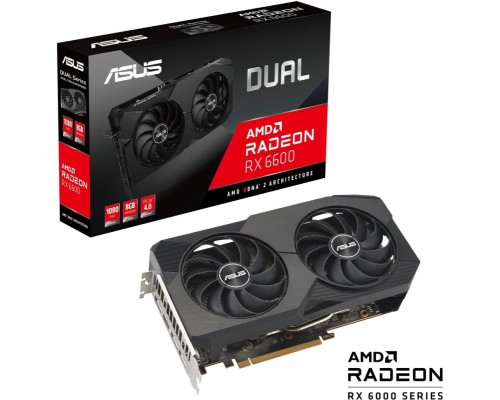 Видеокарта ASUS AMD Radeon RX 6600 8Gb DUAL-RX6600-8G-V2