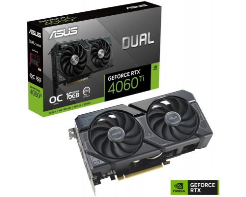 Видеокарта ASUS nVidia GeForce RTX 4060 Ti 16Gb DUAL-RTX4060TI-A16G