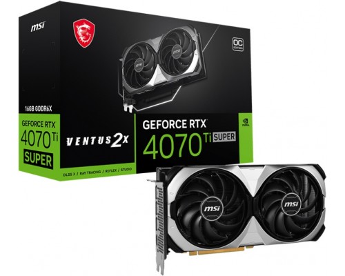 Видеокарта MSI GeForce RTX 4070 Ti SUPER VENTUS 2X OC 16G