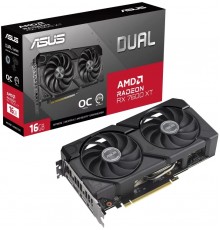 Видеокарта ASUS Radeon RX 7600 XT DUAL-RX7600XT-O16G                                                                                                                                                                                                      