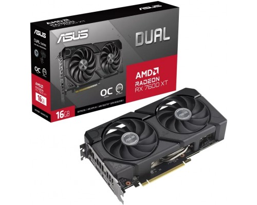 Видеокарта ASUS Radeon RX 7600 XT DUAL-RX7600XT-O16G