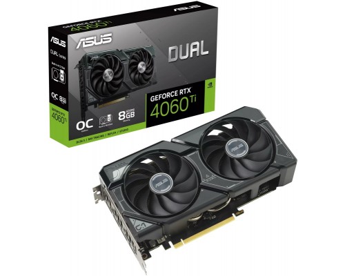 Видеокарта ASUS nVidia GeForce RTX 4060 Ti DUAL-RTX4060TI-O8G-V2