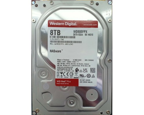 Жесткий диск WD Red Plus 8Tb WD80EFPX