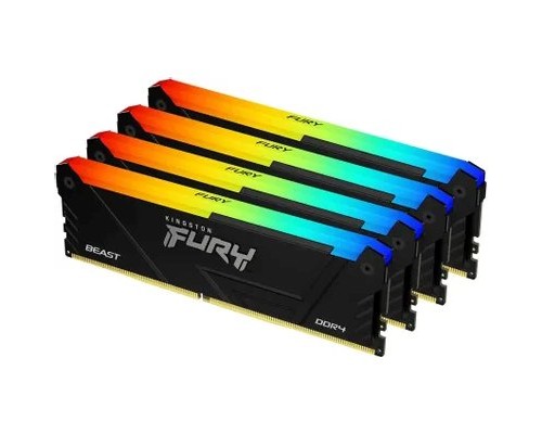 Оперативная память 32Gb Kingston Fury Beast RGB KF432C16BB2AK4/32