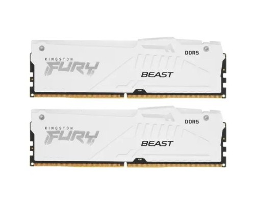 Оперативная память 32 Gb Kingston Fury Beast White RGB KF560C36BWEAK2-32