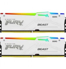 Оперативная память 32 Gb Kingston Fury Beast White RGB KF556C36BWEAK2-32                                                                                                                                                                                  