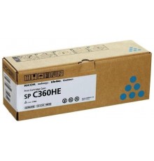 Картридж лазерный Ricoh SP C360HE 408185 голубой                                                                                                                                                                                                          