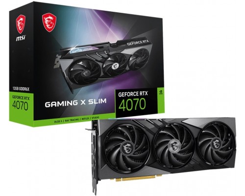 Видеокарта MSI RTX4070 GAMING X SLIM 12GB HDMI