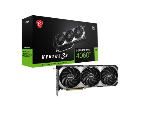 Видеокарта MSI GeForce RTX 4060 Ti 8G VENTUS 3X E1 OC