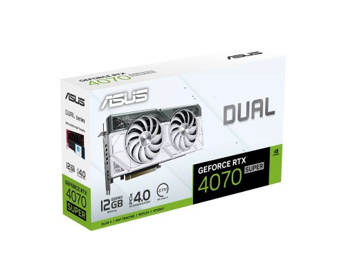 Видеокарта ASUS NVIDIA GeForce RTX 4070 SUPER 12 GB DUAL-RTX4070S-12G-WHITE