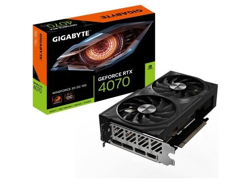 Видеокарта Gigabyte NVIDIA GeForce RTX 4070 Gigabyte 12Gb GV-N4070WF2OC-12GD