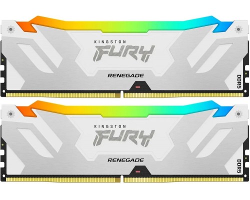 Комплект памяти 32Гб Kingston Fury Renegade White RGB KF568C36RWAK2-32