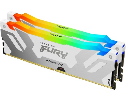 Комплект памяти 32Гб Kingston Fury Renegade White RGB KF568C36RWAK2-32