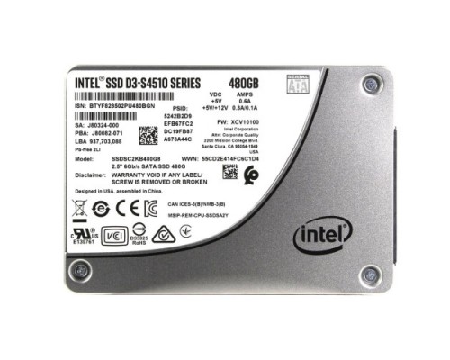 Накопитель SSD Intel D3-S4510 480Gb SSDSC2KB480G801