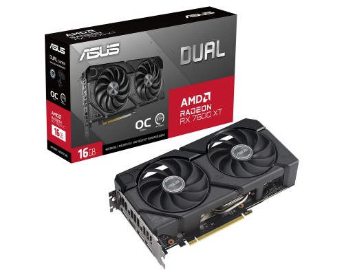 Видеокарта ASUS AMD Radeon RX 7600 XT 16Gb DUAL-RX7600XT-O16G