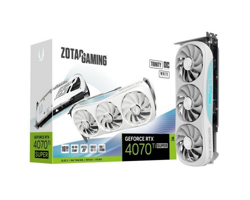 Видеокарта Zotac nVidia GeForce RTX 4070 Ti Super Trinity OC White Edition 16Gb ZT-D40730Q-10P