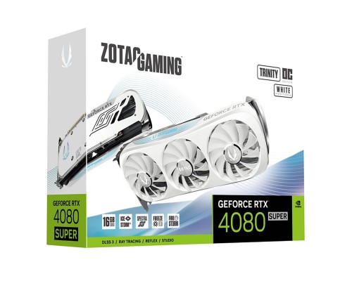 Видеокарта Zotac nVidia GeForce RTX 4080 Super Trinity OC White 16Gb ZT-D40820Q-10P