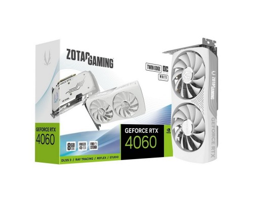 Видеокарта Zotac nVidia GeForce RTX 4060 Twin Edge OC White Edition 8Gb ZT-D40600Q-10M