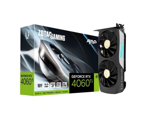 Видеокарта Zotac nVidia GeForce RTX 4060 Ti 16Gb AMP ZT-D40620F-10M