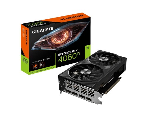 Видеокарта GigaByte nVidia GeForce RTX 4060 Ti 8Gb GV-N406TWF2OCV2-8GD