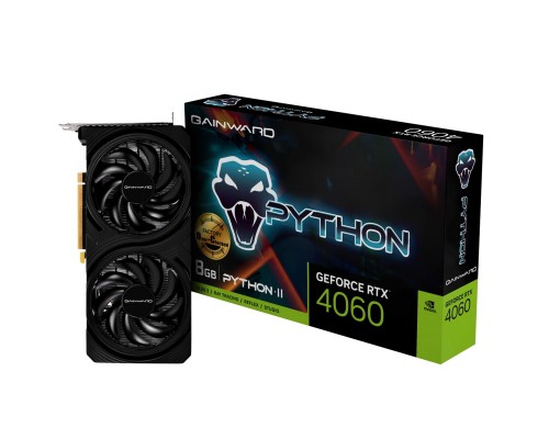 Видеокарта Gainward nVidia GeForce RTX 4060 Python II OC 8Gb NE64060S19P1-1070V