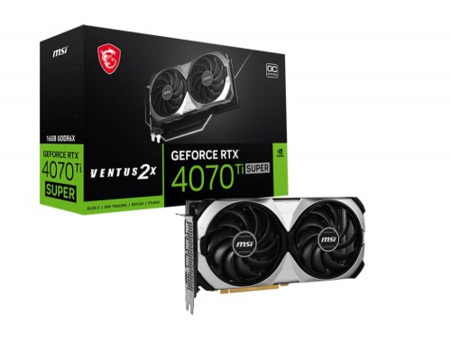 Видеокарта MSI nVidia GeForce RTX 4070 Ti Super 16G Ventus 2X OC