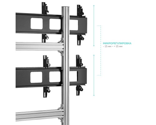 Мобильная стойка ONKRON FSPRO2L-22 серебристая