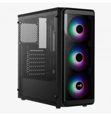 Корпус AeroCool SI-5200 Frost-A-BK-v1 Black RGB                                                                                                                                                                                                           