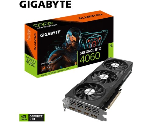 Видеокарта GigaByte nVidia GeForce RTX 4060 8Gb GV-N4060GAMING OC-8GD