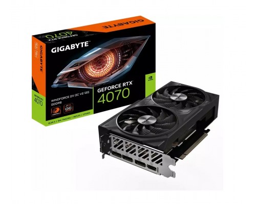 Видеокарта GigaByte nVidia GeForce RTX 4070 Windforce 2X OC V2 GV-N4070WF2OCV2-12GD