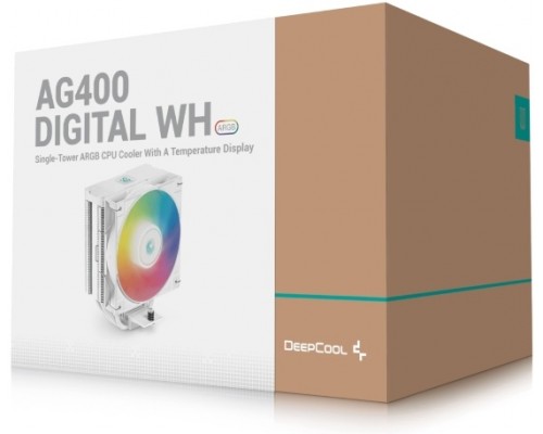 Кулер Deepcool AG400 DIGITAL WH ARGB