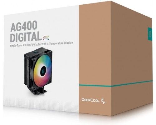 Кулер Deepcool AG400 DIGITAL BK ARGB